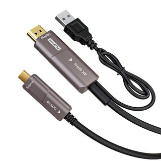 Cable Fibra USB C a HDMI 4K compatibleThunderbo