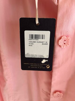 Chaqueta Marca B stop chica. algodon talla 16