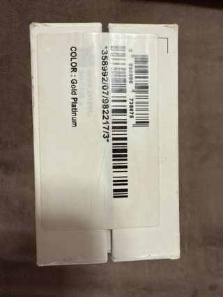 Samsung Galaxy S6 gold platinum + caja + funda