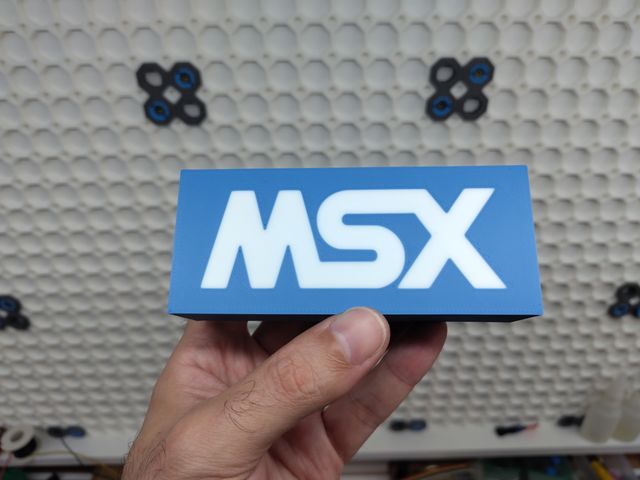 MSX logo retroiluminado