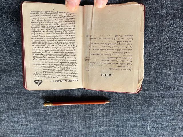 Agenda Siemens  año 1933