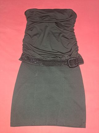 Conjunto de Minifalda y top negros S