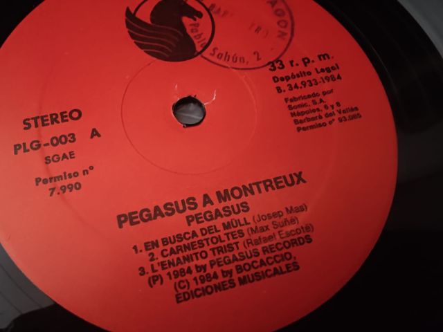 Vinilo Pegasus a Montreux