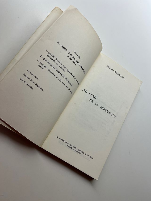 ¡Yo creo en la esperanza!