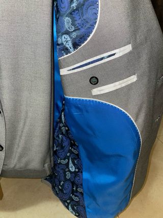 Traje gris marino Roberto Bassi talla 54