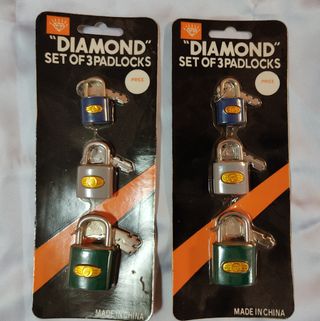 Pack 6 candados con llave