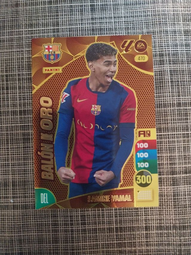 Cromo Lamine Yamal Balón Oro