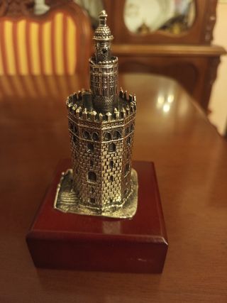 Torre del Oro Sevilla - Figura bañada en Plata