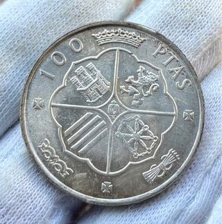 Moneda PLATA 100 Pesetas 1966 *(19-66) SC- FRANCO