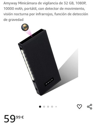 Minicámara de vigilancia de 32 GB, 1080P