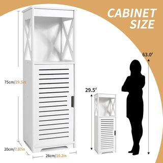 Armario de Baño Blanco con Estante