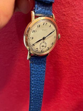 Reloj Ancora dorado y azul
