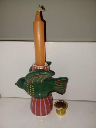 Portavelas Pájaro, VERDECORA