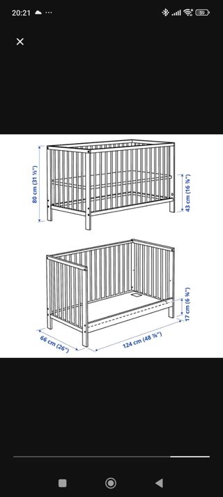 Cuna bebé blanca gulliver