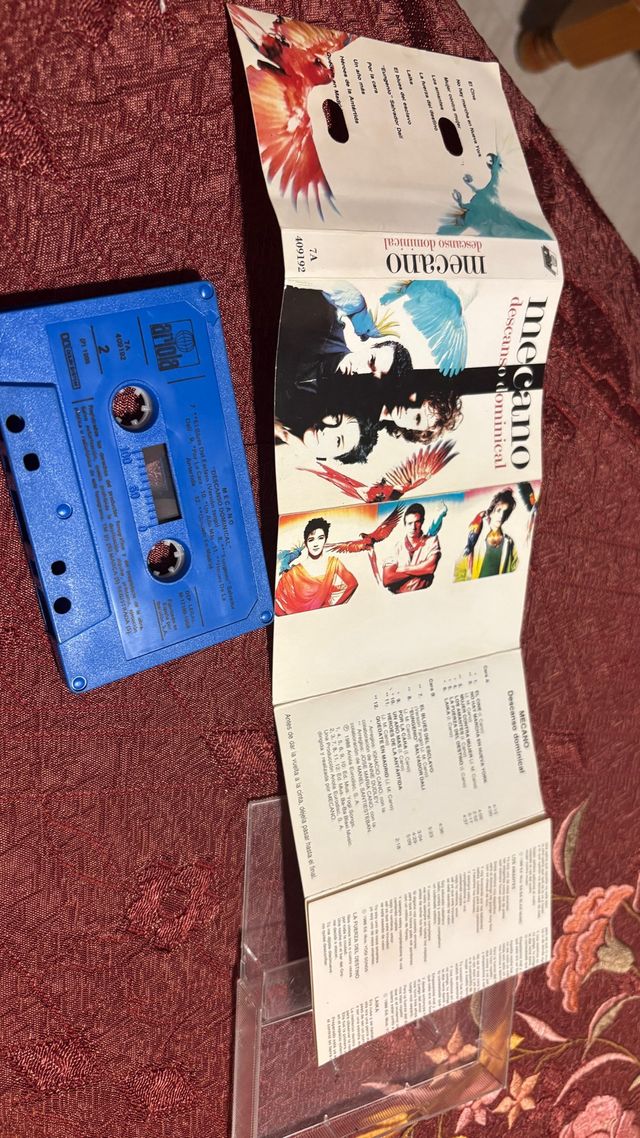 Cassette Mecano descanso dominical cinta
