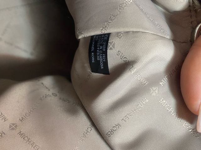 Borsa Michael Kors grigia hardware argento