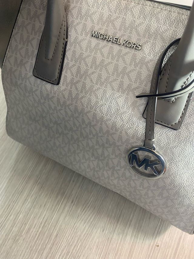Borsa Michael Kors grigia hardware argento