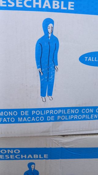 Mono desechable azul