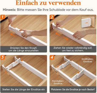 Separadores Cajones Lifewit 6 uds (Ajustables)