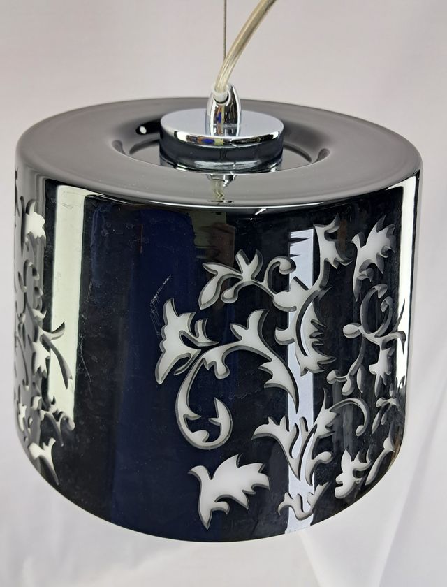 LAMPARA DE TECHO VINTAGE - VIDRIO TRIPLEX