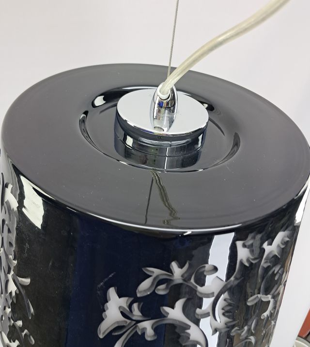 LAMPARA DE TECHO VINTAGE - VIDRIO TRIPLEX