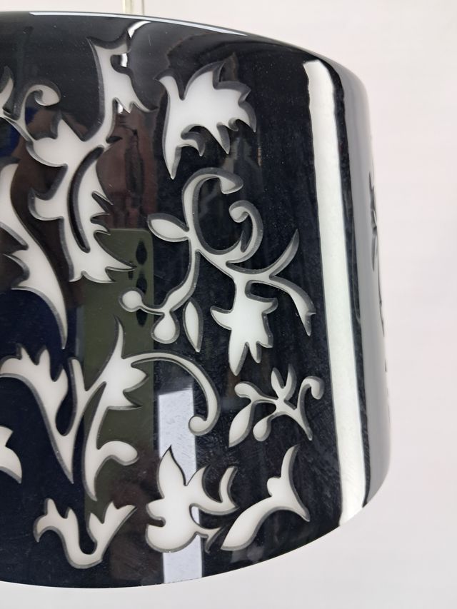 LAMPARA DE TECHO VINTAGE - VIDRIO TRIPLEX