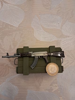 Miniatura AK-47  figuras escala 1:6 1:7 metal 