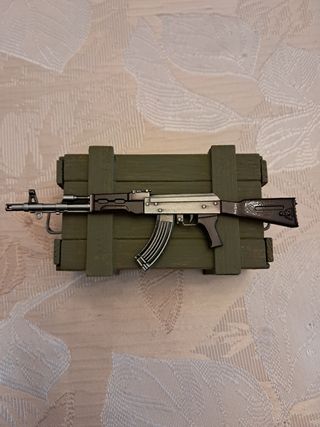 Miniatura AK-47  figuras escala 1:6 1:7 metal 