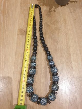 Collar de bisutería bolas señora 35cm
