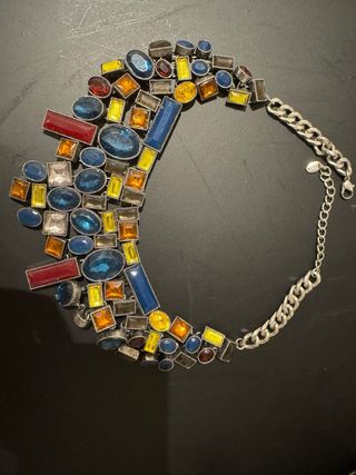 Collar piedras multicolor zara
