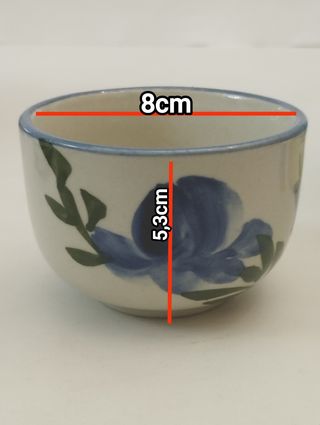 Juego té japonés - 6 tazas cerámica