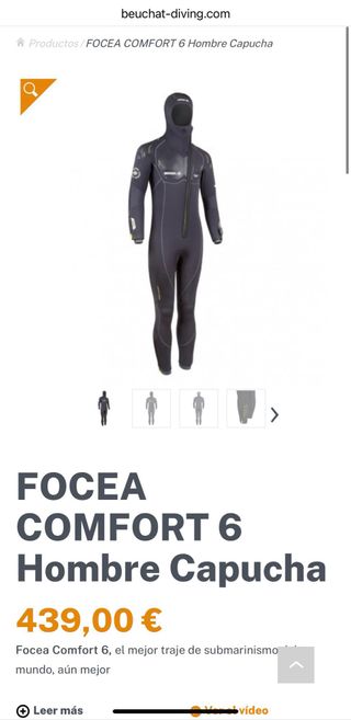 Traje de buceo Beuchat Talla XL grosor 7mm
