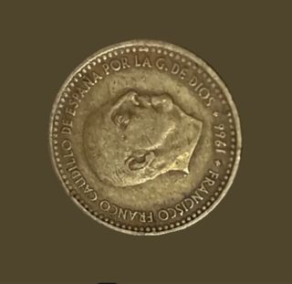 Pack 4 monedas 1 peseta Franco (1963 y 1966)