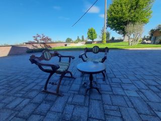 Poltroncine e tavolino legno - vintage