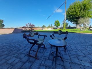 Poltroncine e tavolino legno - vintage