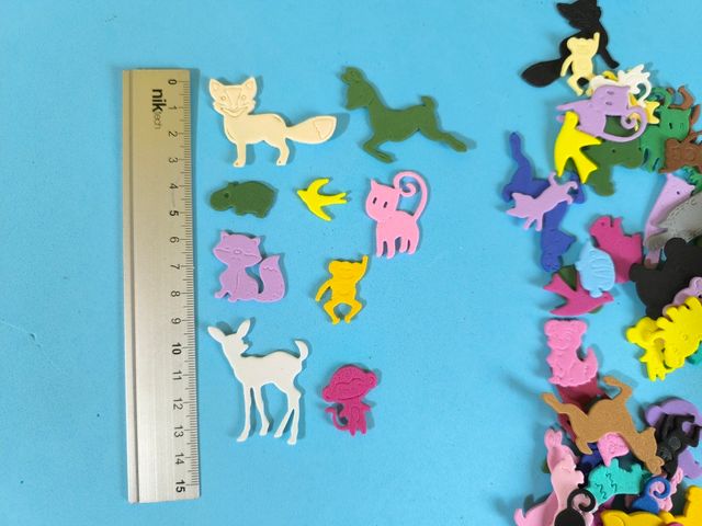 Animaletti gomma eva colorati