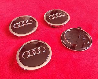 AUDI TAPAS LLANTA BUJE LOGO AUDI EN NEGR