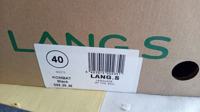 Bota barefoot Lang.S (Rikki) Kombat negro 40