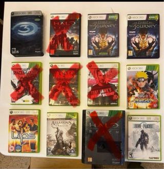 Lote 7 giochi Xbox 360