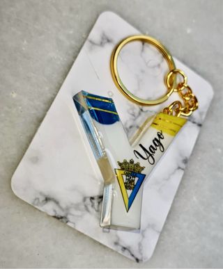 Llavero de fútbol Cádiz personalizado