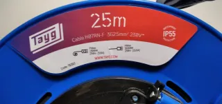 Carrete alargadera 25m Tayg