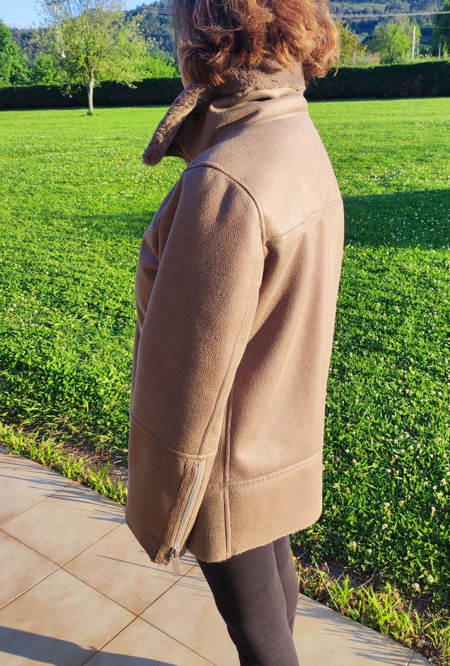 Chaquetón de piel Adolfo Dominguez