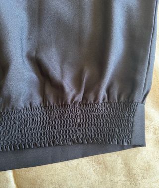 Top Mango negro con encaje talla S
