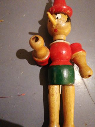 Burattino Pinocchio in legno