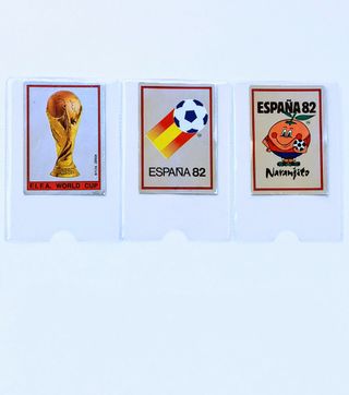 CROMOS MUNDIAL ESPAÑA 82 PANINI NUMEROS 1 - 2 - 3