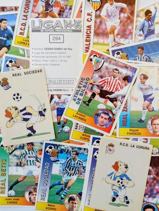 LOTE CROMOS LIGA 94-95 PANINI