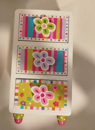Joyero con estampados florales
