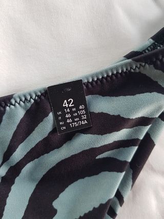 Bikini estampado cebra Etam