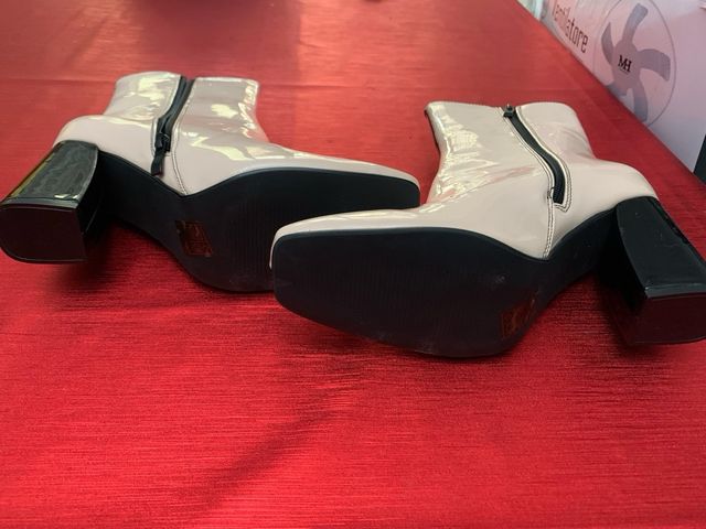 Stivali bicolore rosa&nero