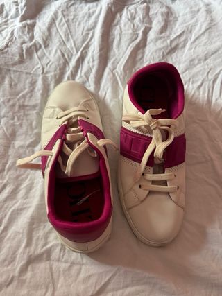 Zapatillas CH Carolina Herrera blancas y rosas